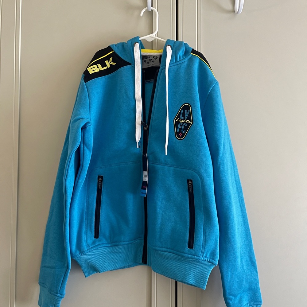 BLK Las Vegas Lights Zip Up Sweatshirt. Ladies Size 4.